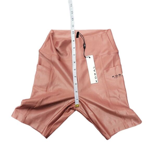 KORAL TEMPO Infinity High Rise Bike Shorts - Dusty Rose - Picture 7 of 9